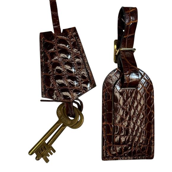 Louis Vuitton Crocodile Trunk Boite Flacons Beauty Train Case Exotic LV w/key - Picture 12 of 16